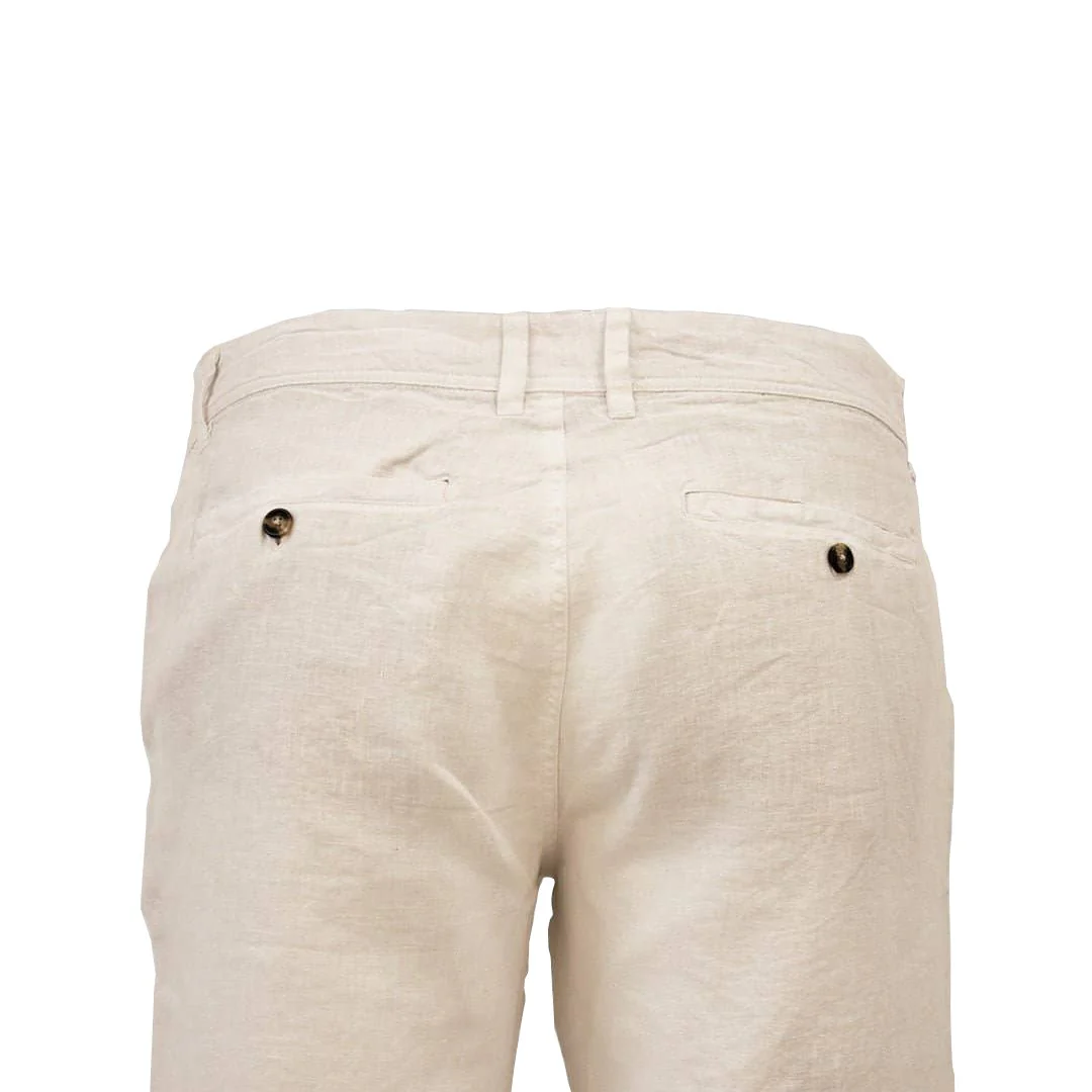 Bermuda chino blanc en lin - Image 4