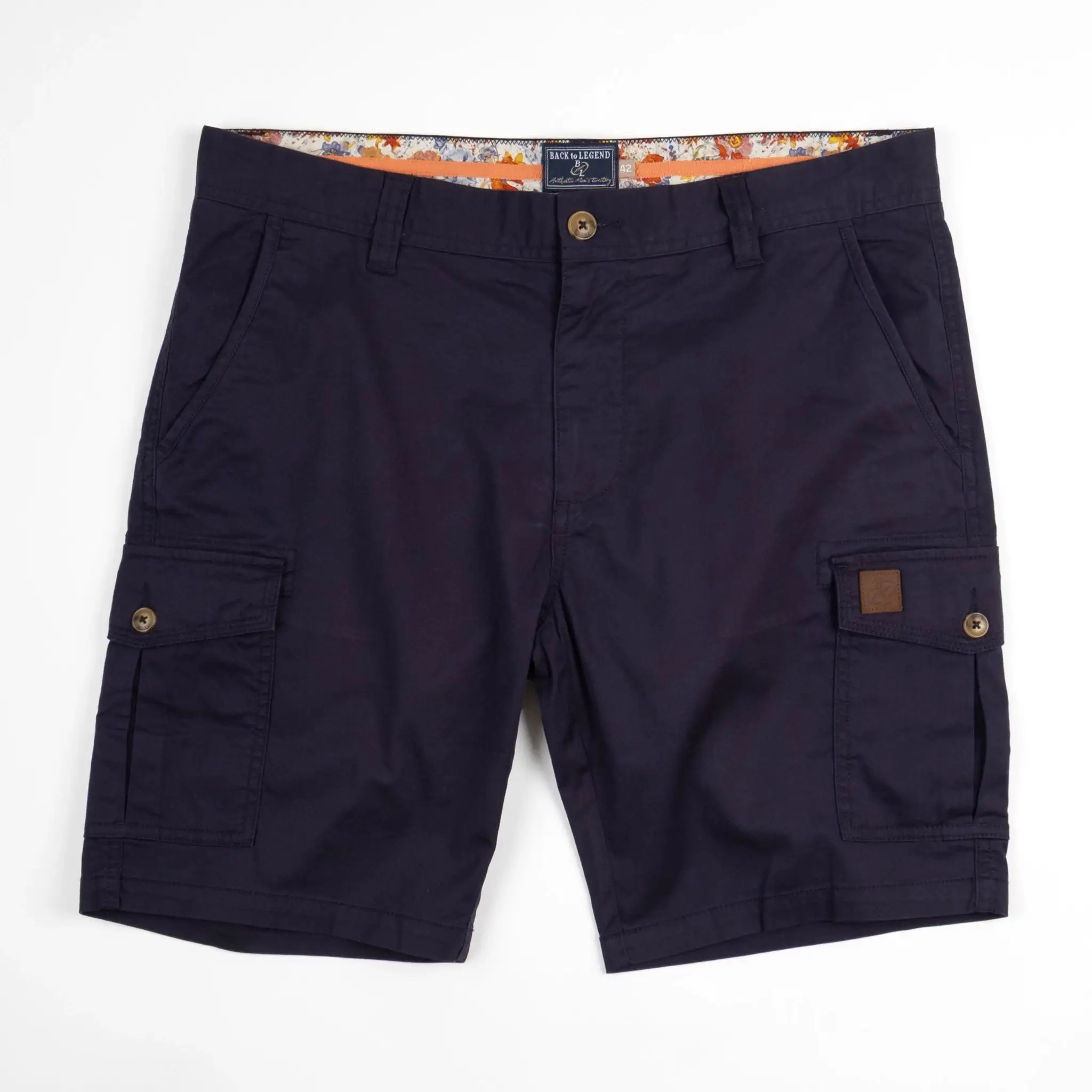 Bermuda coupe cargo bleu marine - Image 3