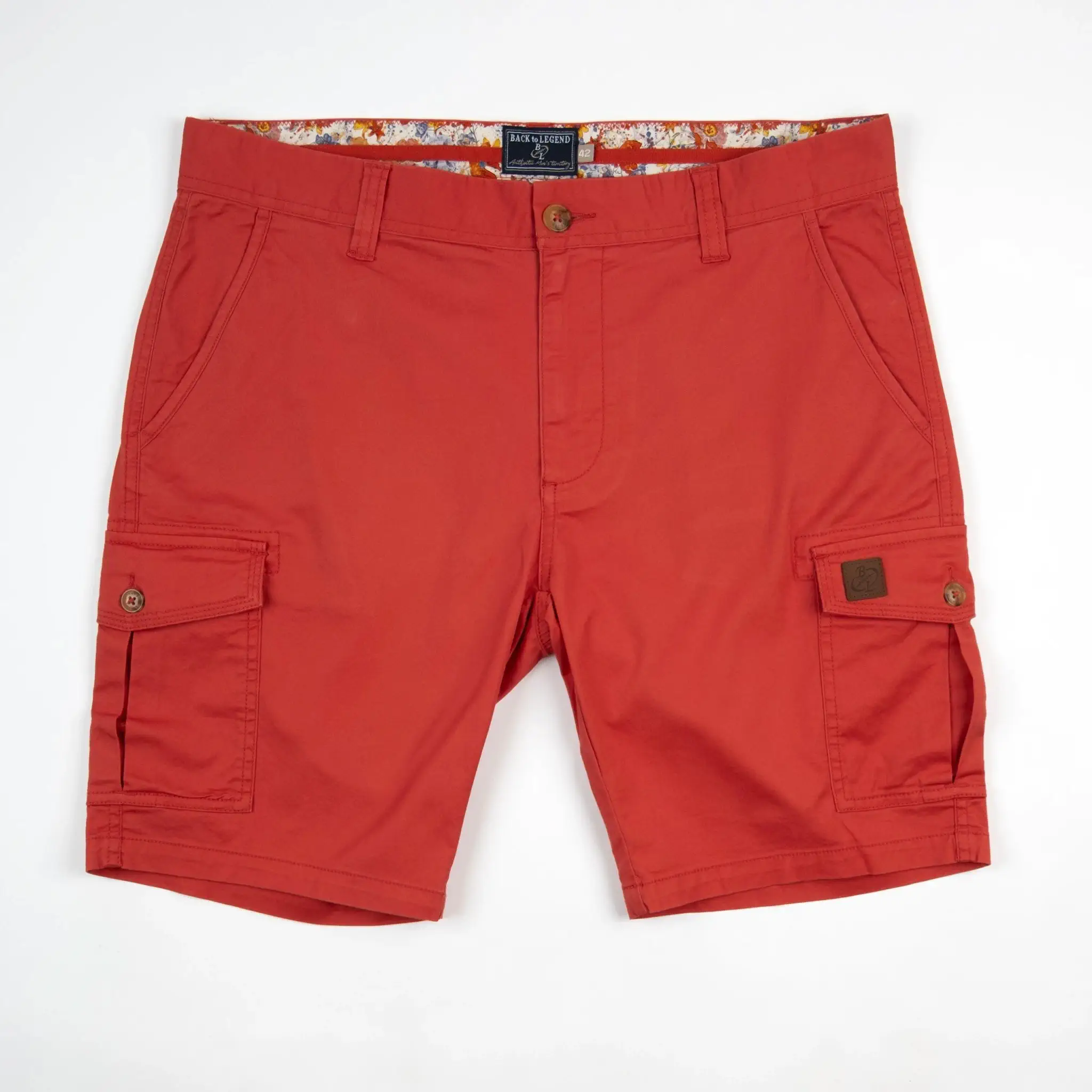 Bermuda coupe cargo rouge - Image 3