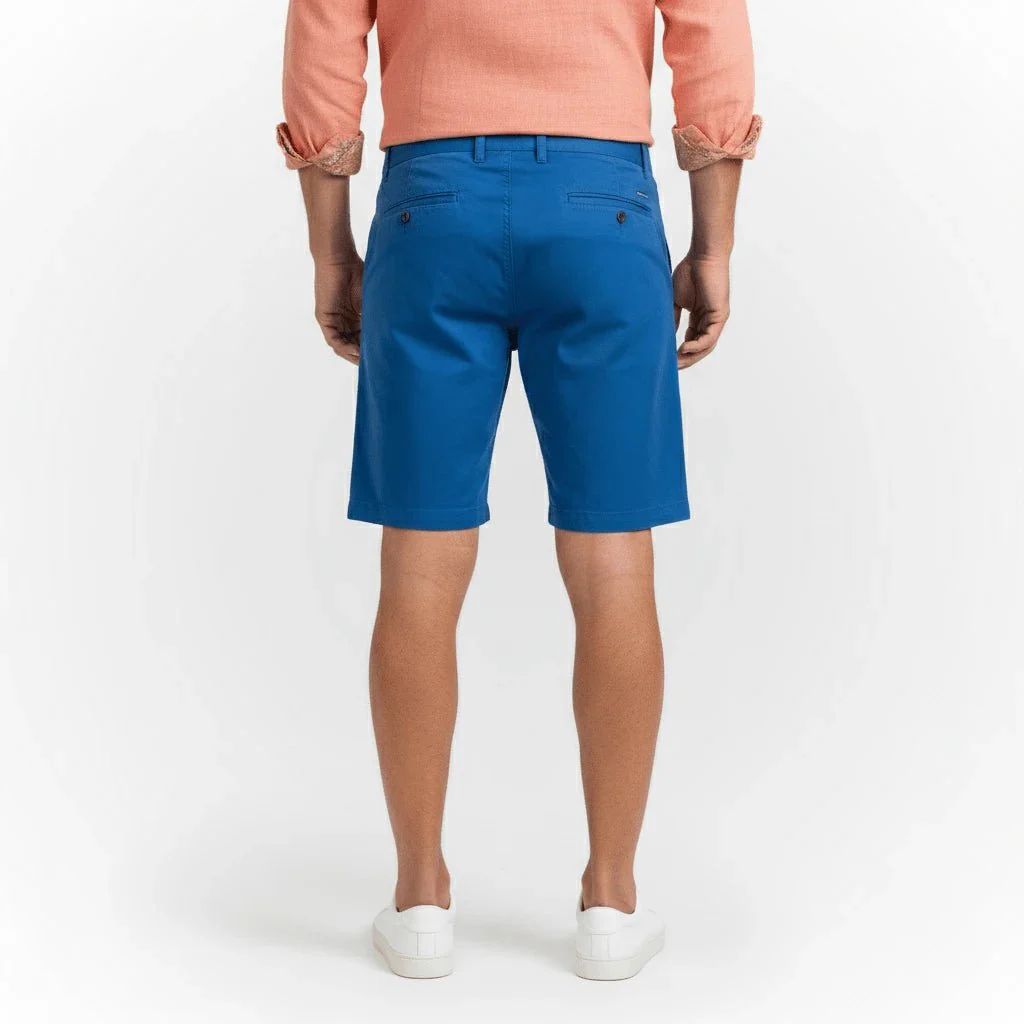 Bermuda coupe chino bleu roi - Image 2