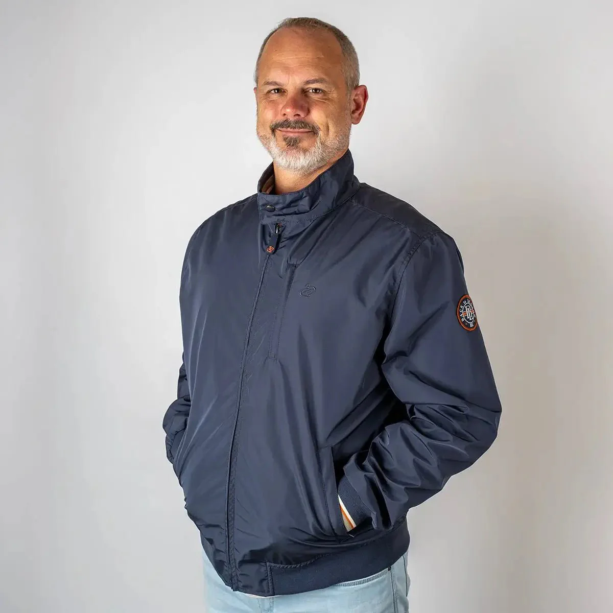 Blouson déperlant bleu marine