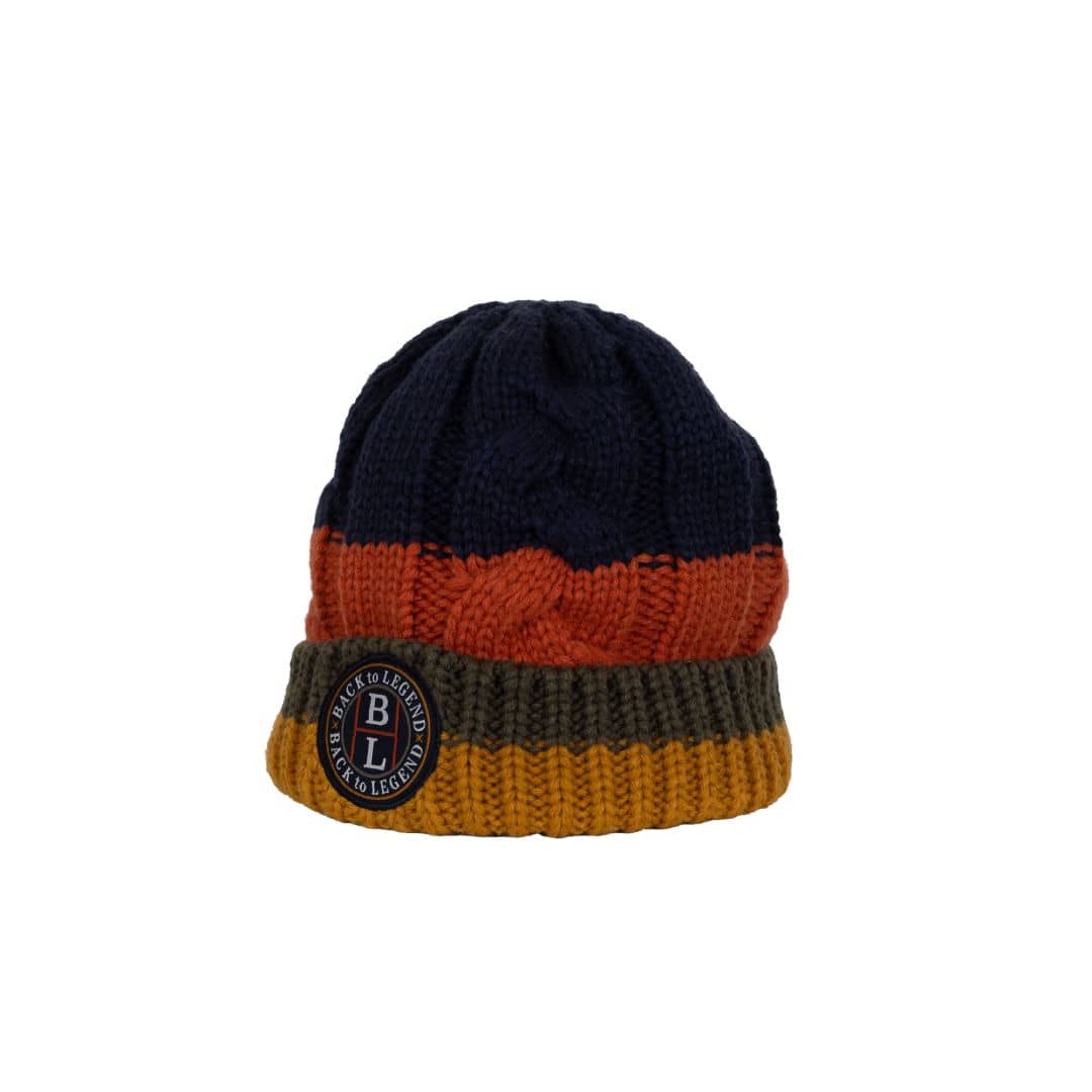 Bonnet multicolore doublé polaire - Image 3