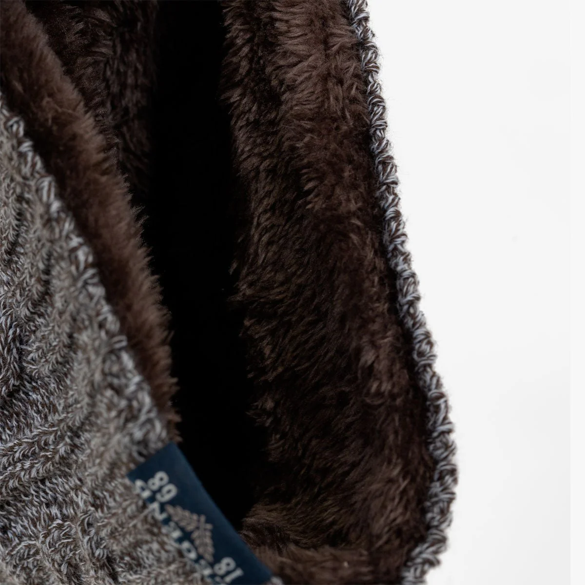 Bonnet tricoté - Marron - Image 3