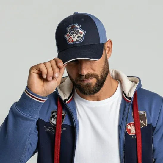 Casquette Barbarians bicolore bleue