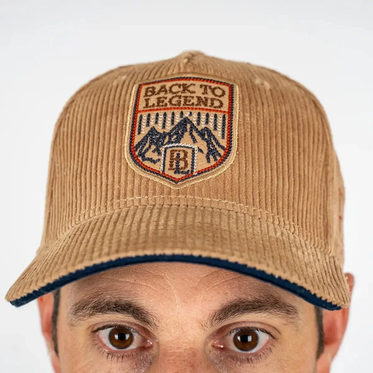 Casquette kaki en velours BACK to LEGEND - Image 3