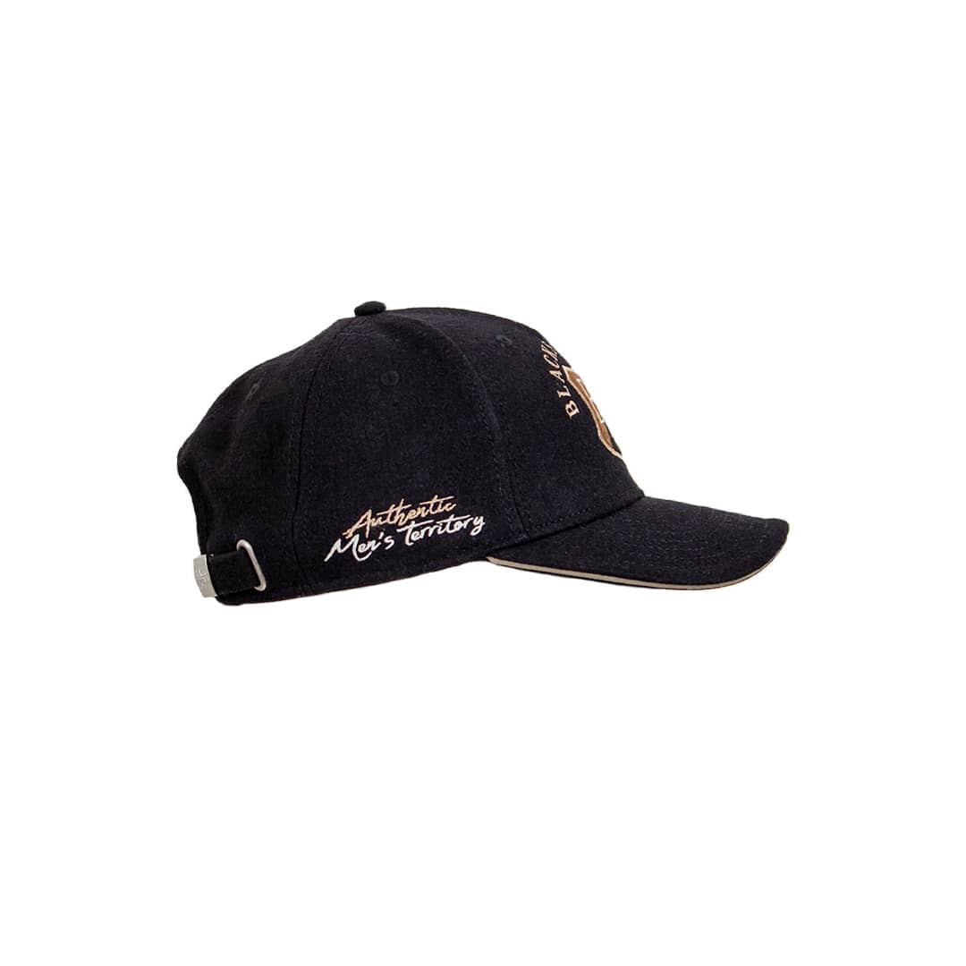Casquette noire en laine blason Blacks Legend - Image 3