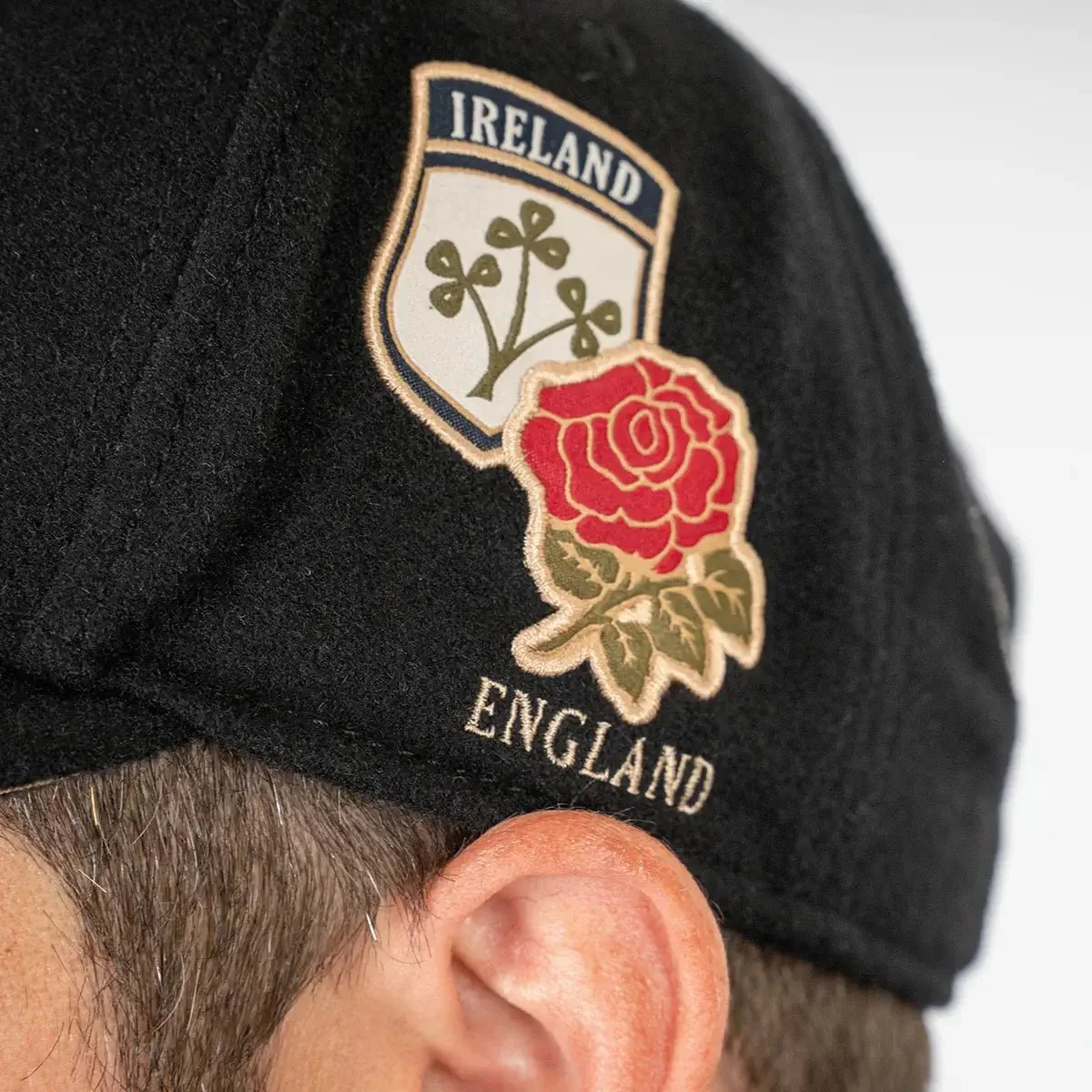 Casquette en velours BARBARIANS multi-nations noire - Image 5