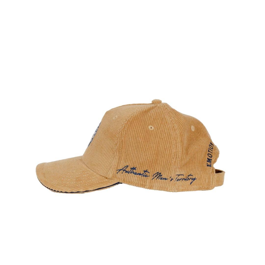 Casquette en velours ocre - Image 4