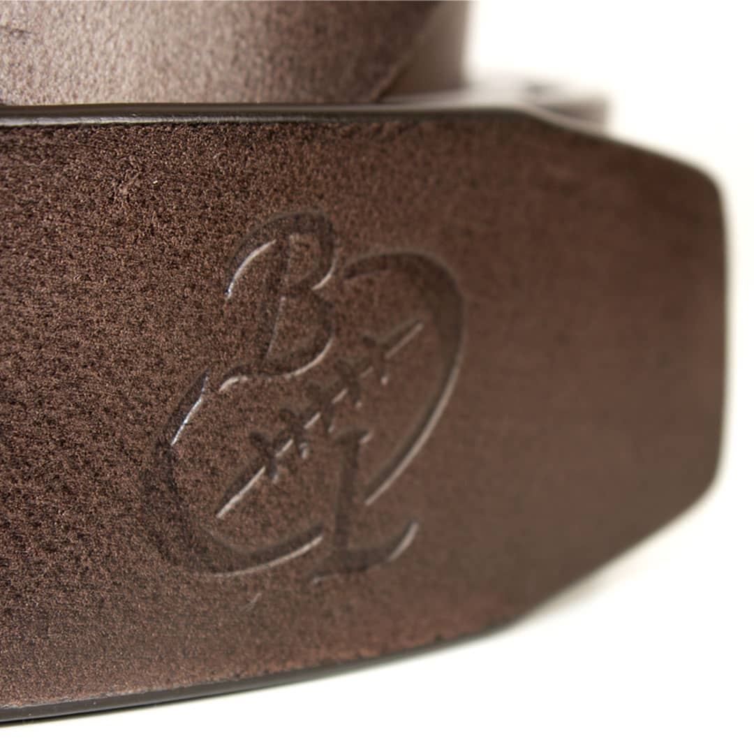 Ceinture en cuir marron - Boucle métal - Image 5