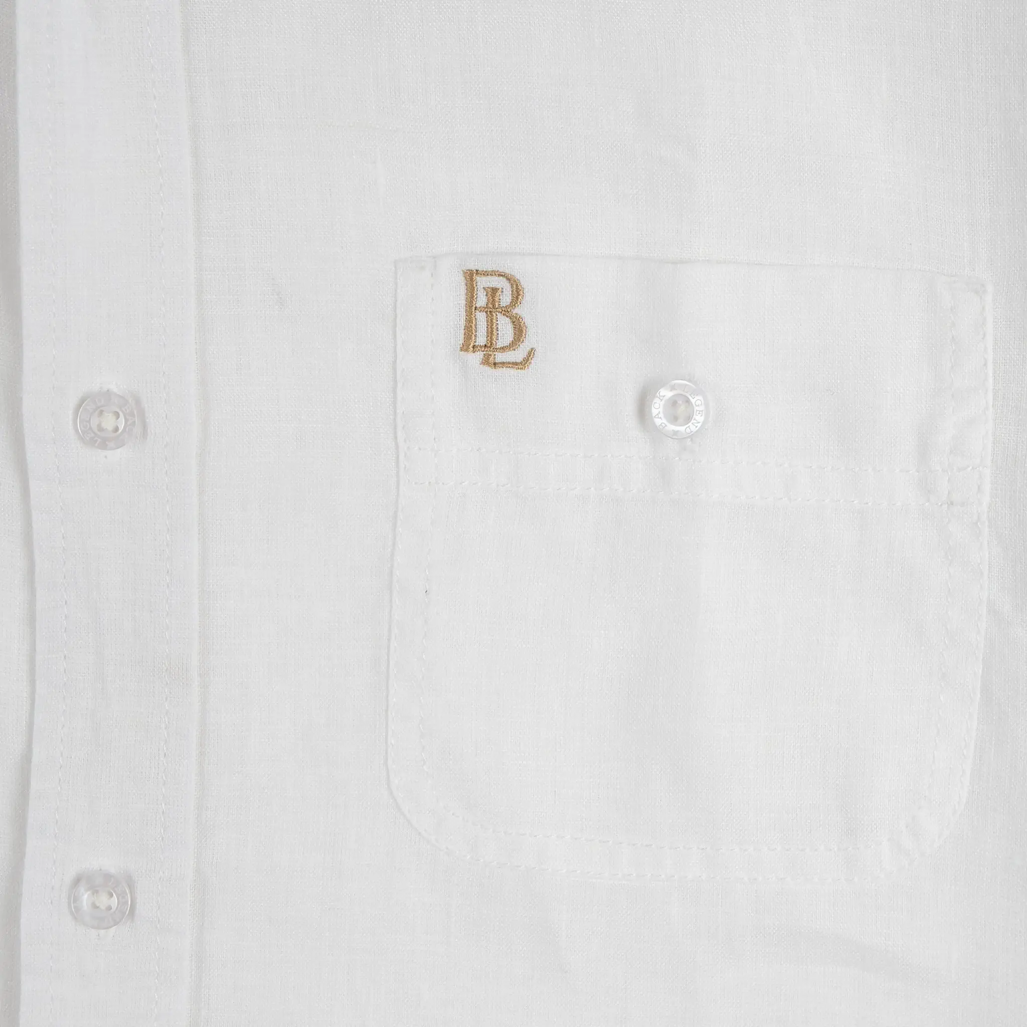 Chemise blanche 100% lin - Image 4