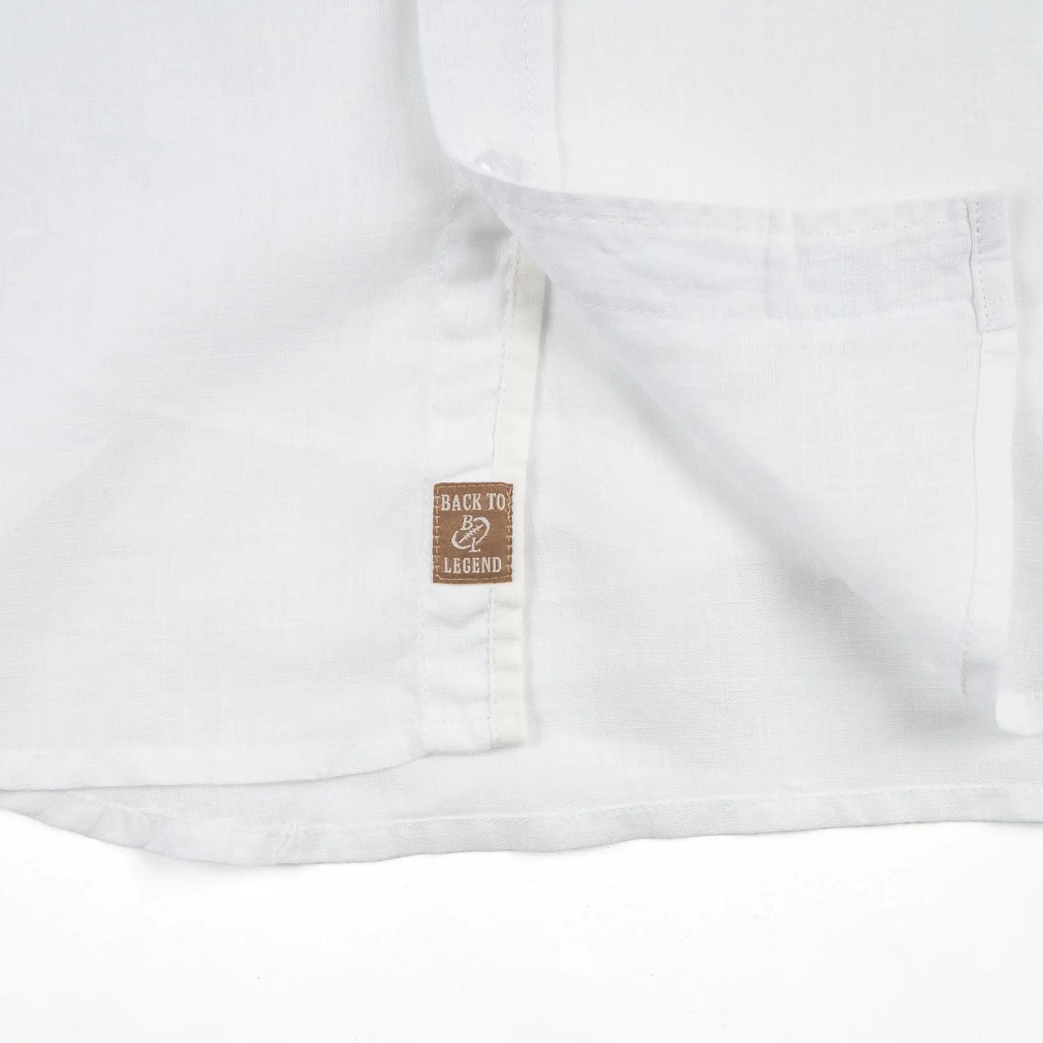 Chemise blanche 100% lin - Image 5
