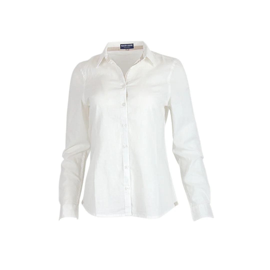 Chemise femme ml blanche en lin - Image 5