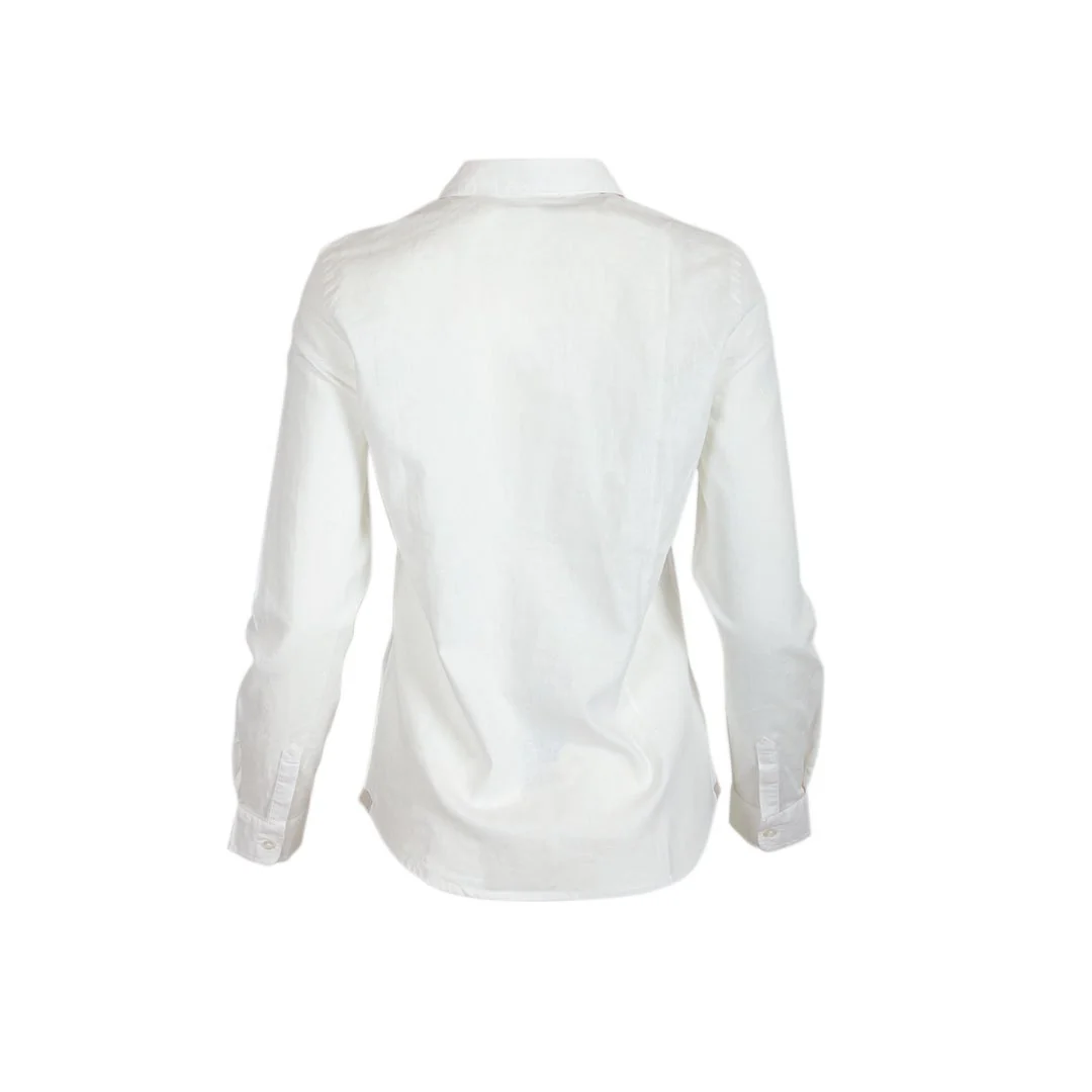 Chemise femme ml blanche en lin - Image 7