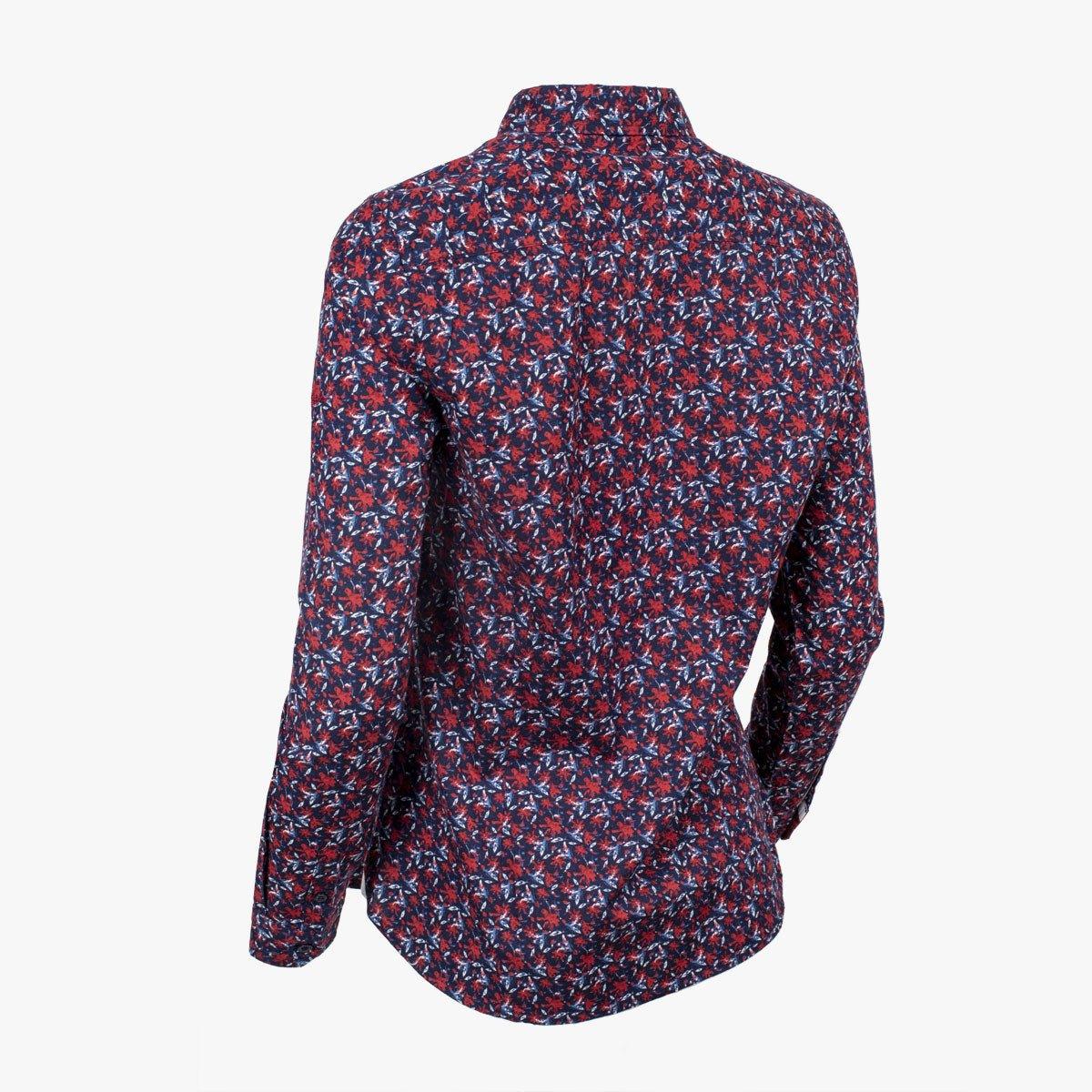 Chemise femme ml bleue à fleurs - Image 6