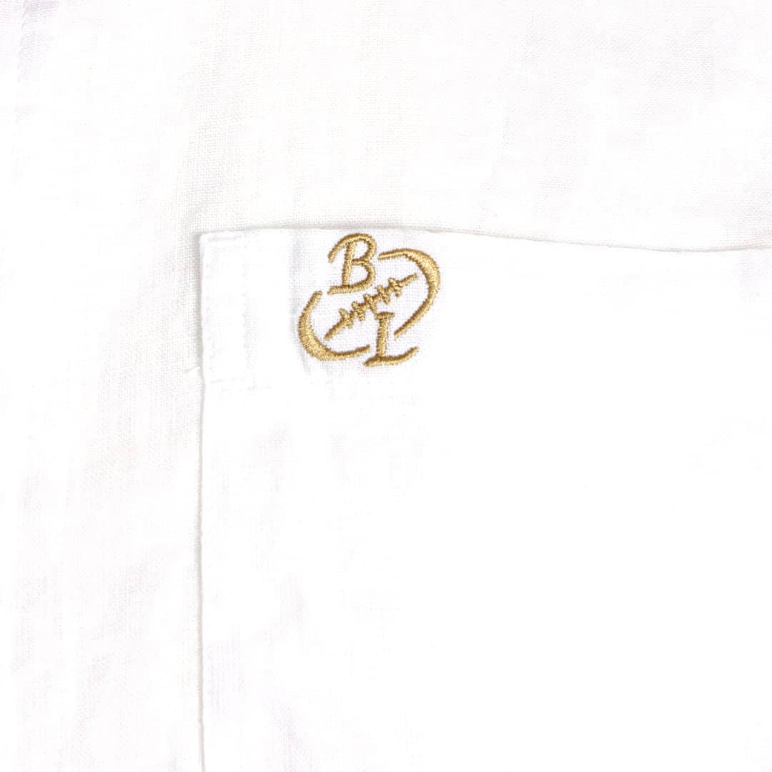 Chemise blanche en lin chiné - Image 5