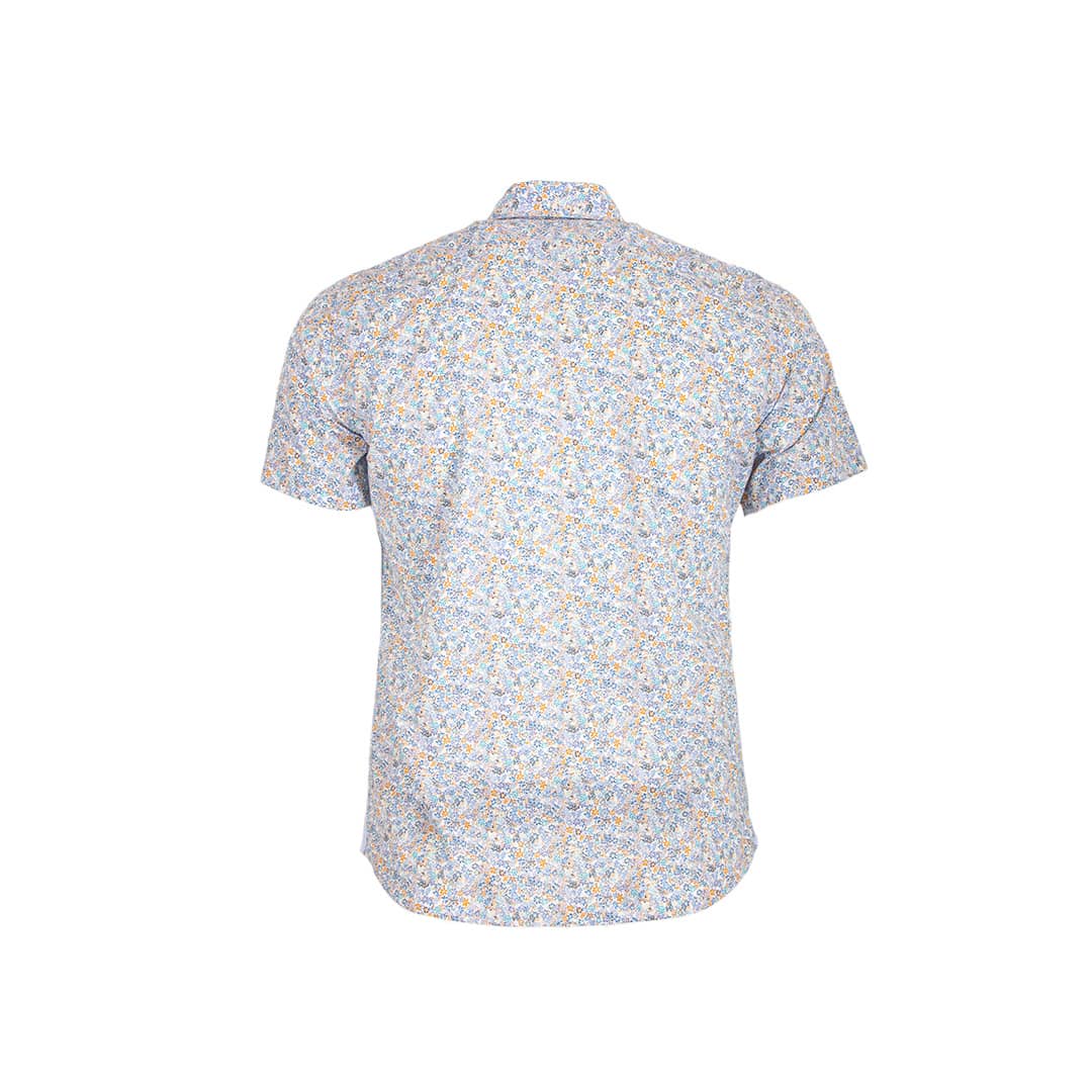 Chemise bleu turquoise imprimé fleuri - Image 2