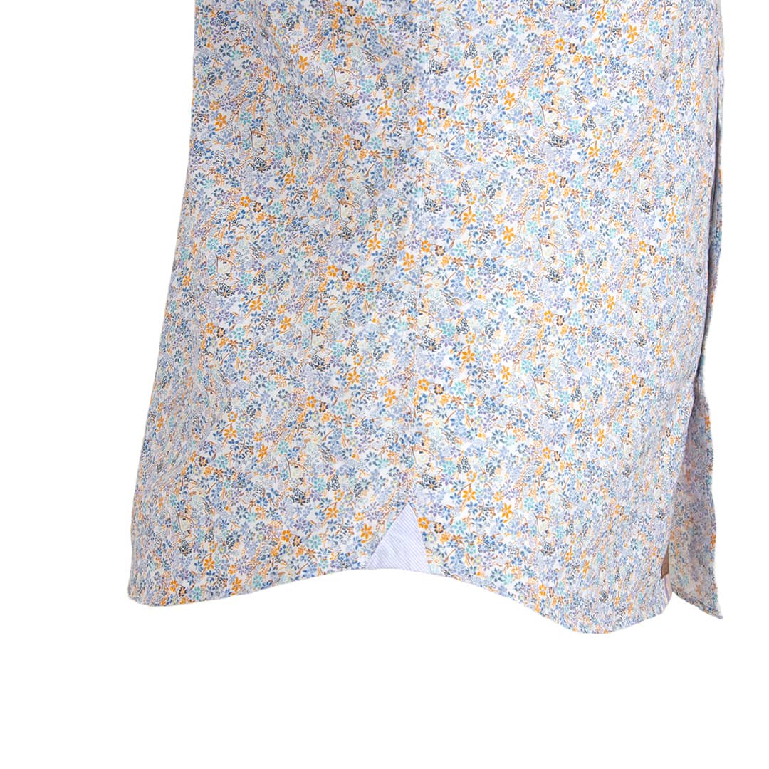 Chemise bleu turquoise imprimé fleuri - Image 4