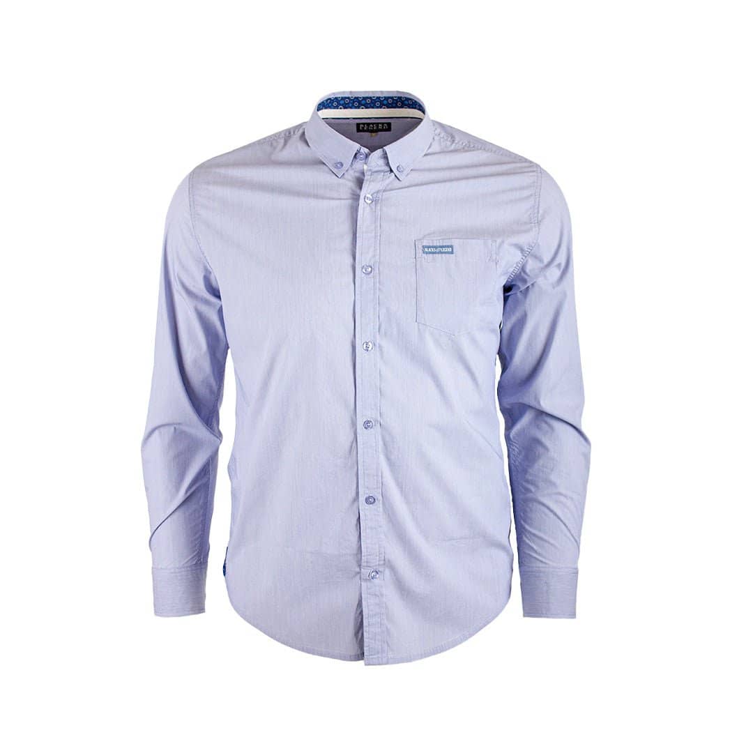 Chemise ml bleu ciel à rayures