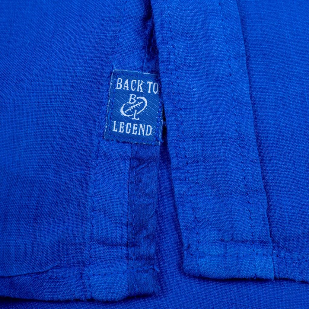 Chemise ml bleue en lin (femme) - Image 8