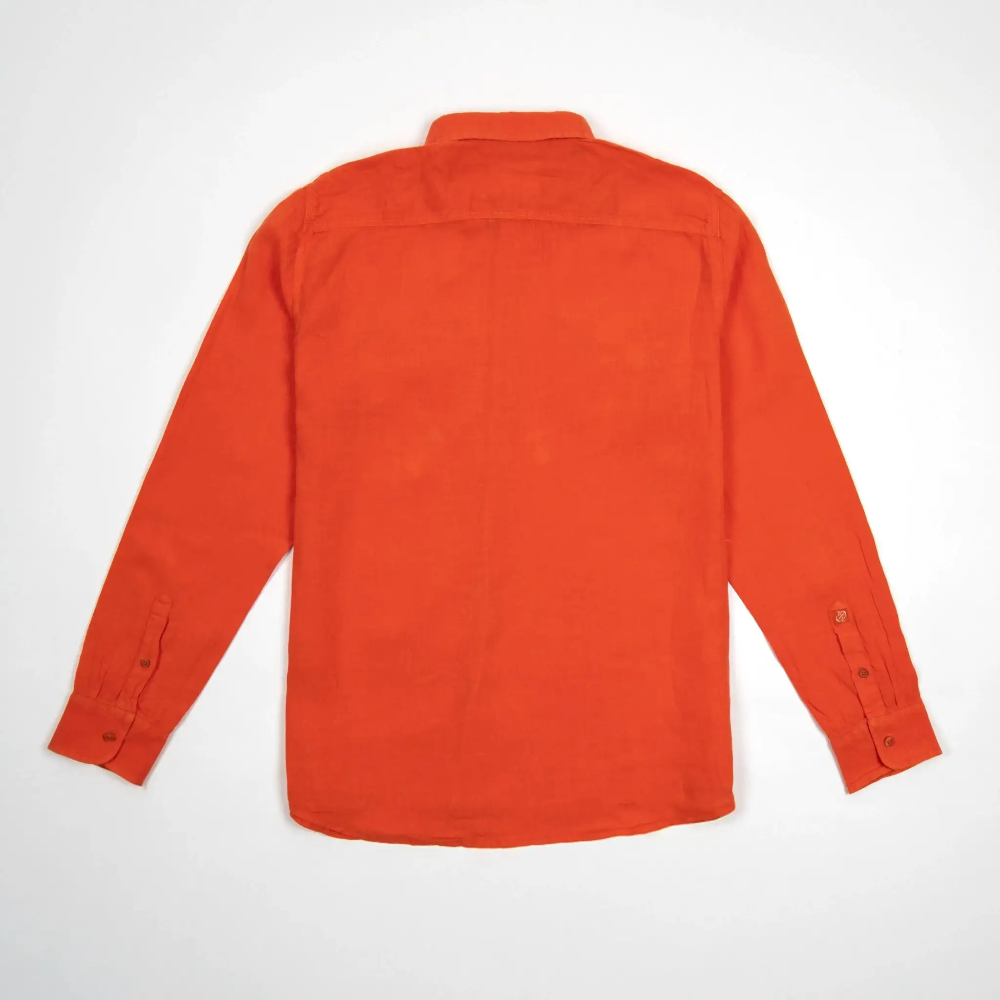 Chemise ml rouge en lin - Image 6
