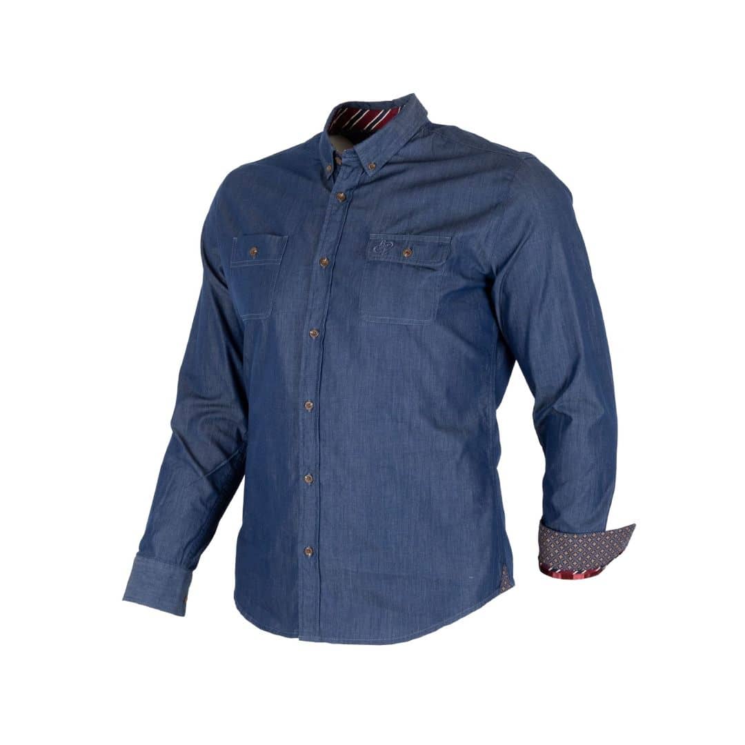 Chemise ml Back to Legend en chambray foncé