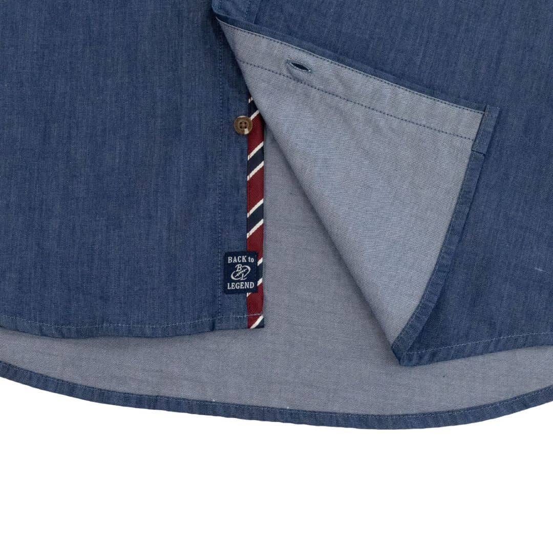 Chemise ml Back to Legend en chambray foncé - Image 6