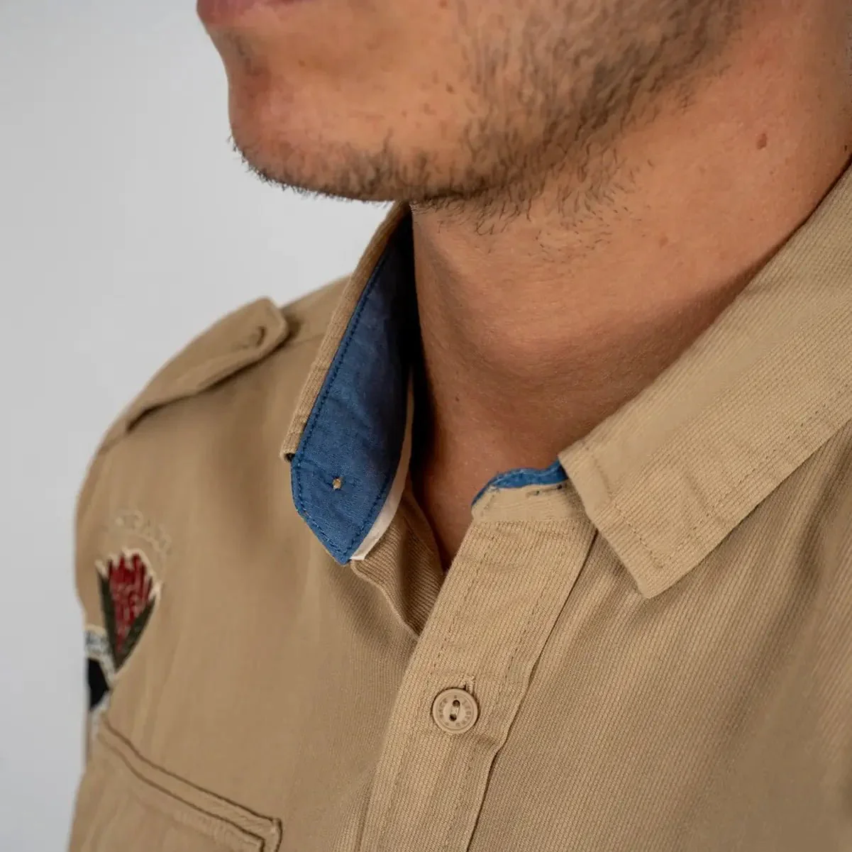 Chemise ml beige Barbarians - Image 4