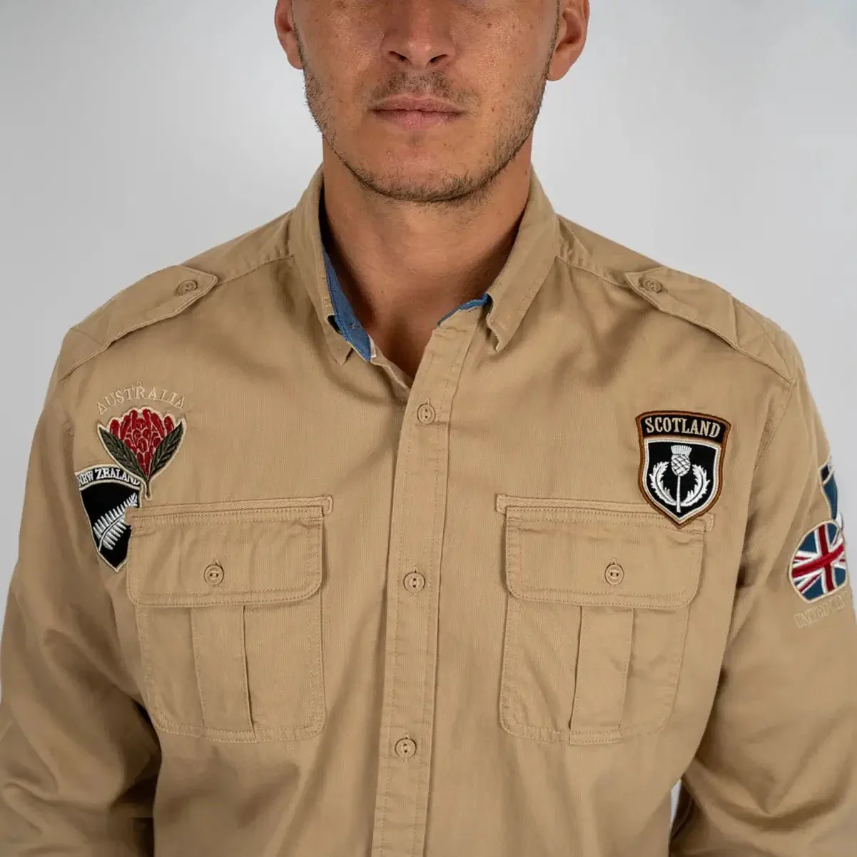 Chemise ml beige Barbarians - Image 5