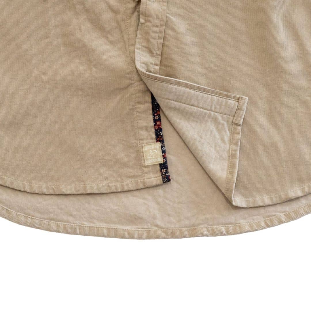 Chemise ml beige en velours côtelé - Image 6