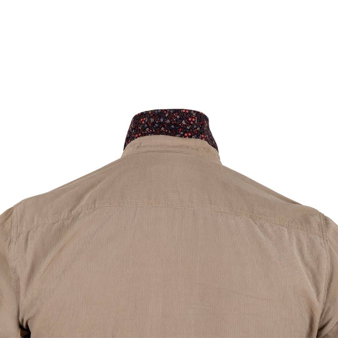 Chemise ml beige en velours côtelé - Image 8