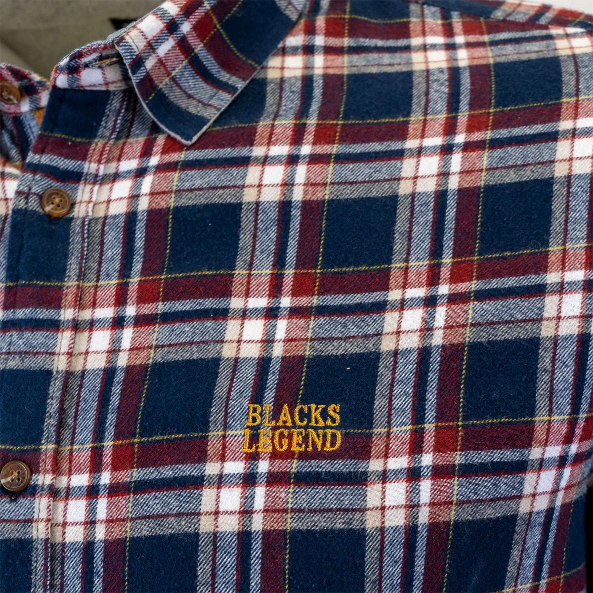 Chemise ml bleu marine à carreaux - Image 3