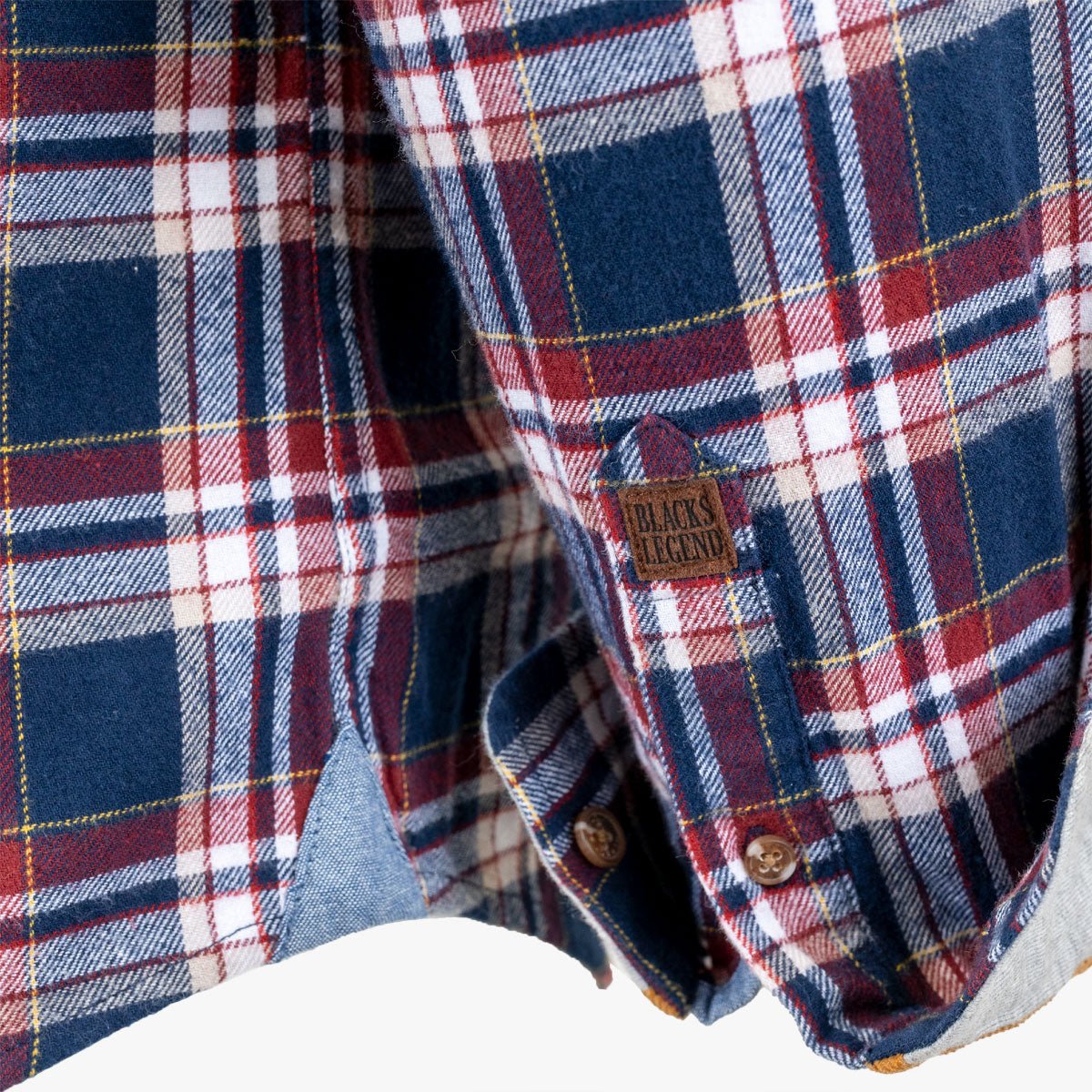 Chemise ml bleu marine à carreaux - Image 6