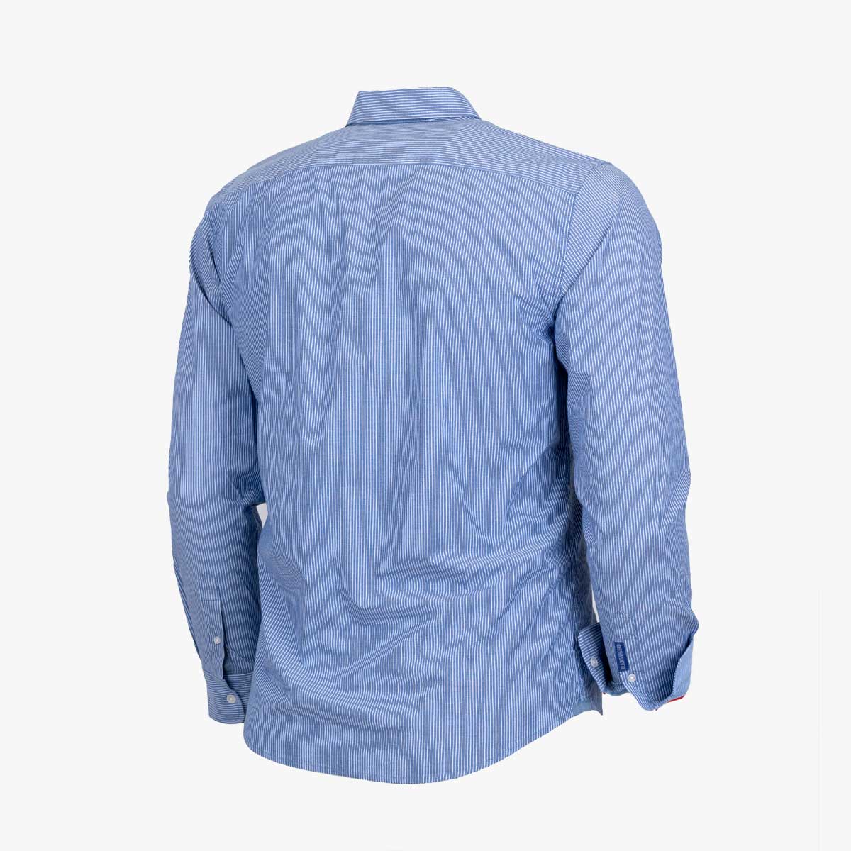 Chemise ml bleue à rayures - Image 2