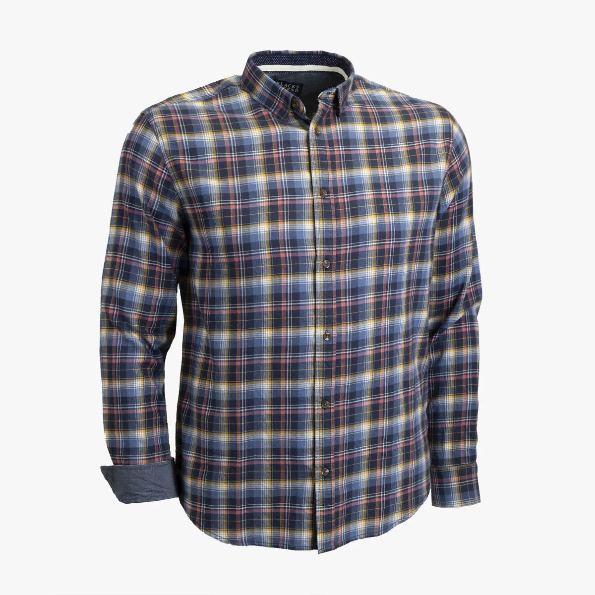 Chemise ml bleu marine à carreaux - Image 5