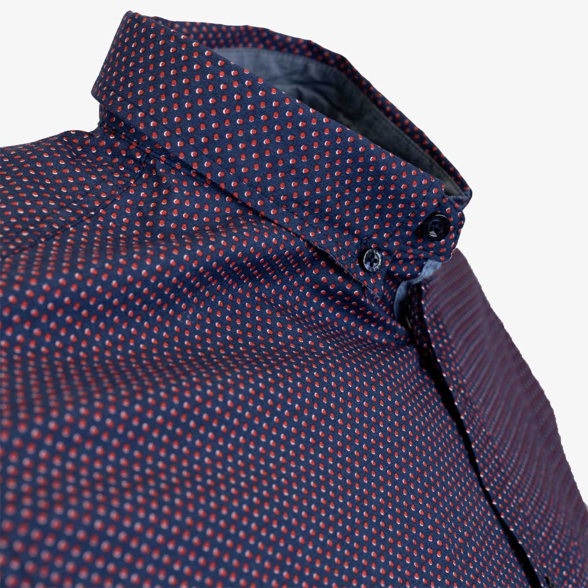 Chemise ml bleu marine fantaisie - Image 3
