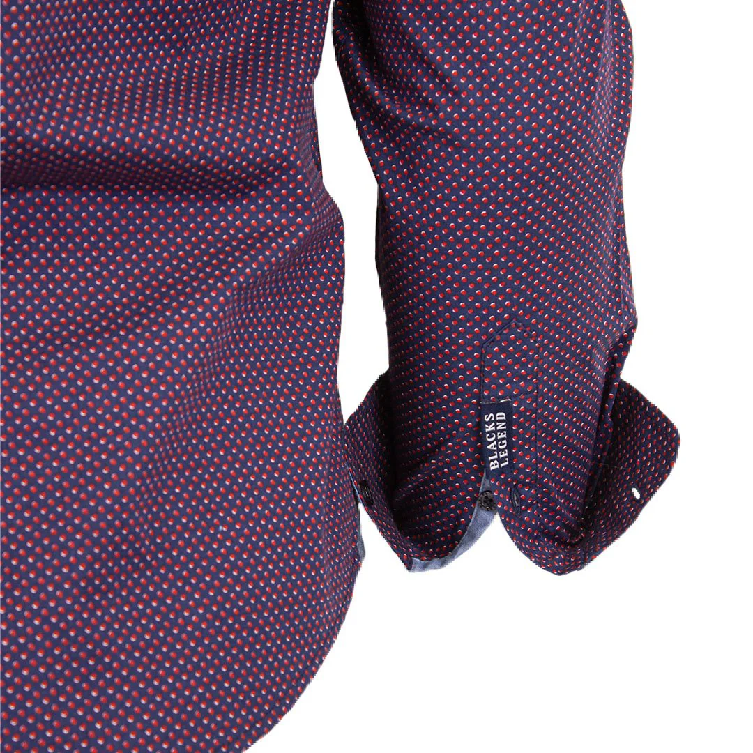 Chemise ml bleu marine fantaisie - Image 5