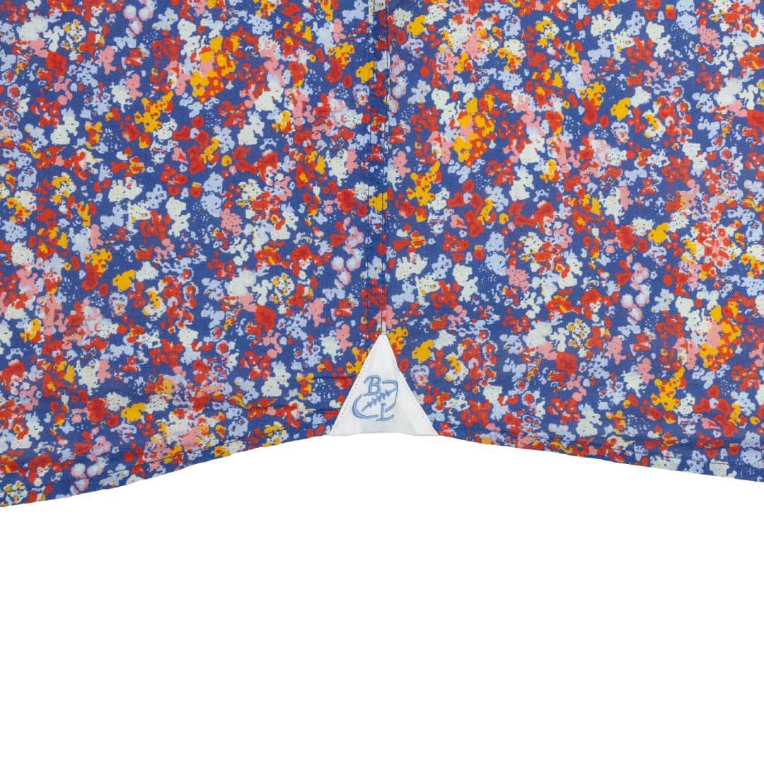 Chemise ml légère fleurie bleue - Image 5