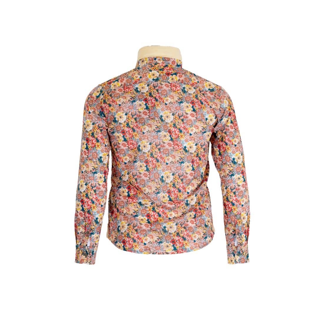 Chemise ml légère fleurie rose - Image 2