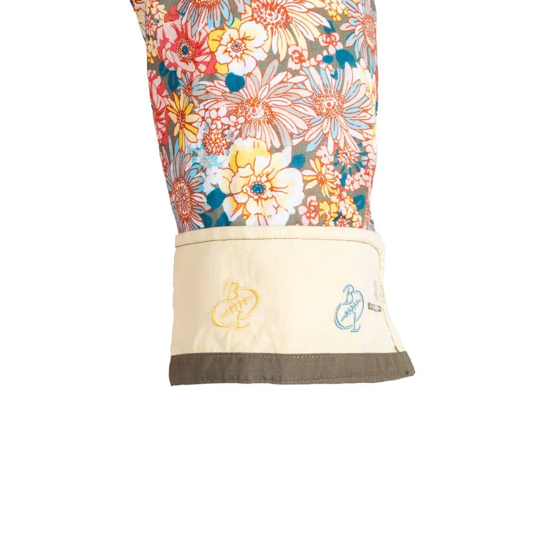 Chemise ml légère fleurie rose - Image 4