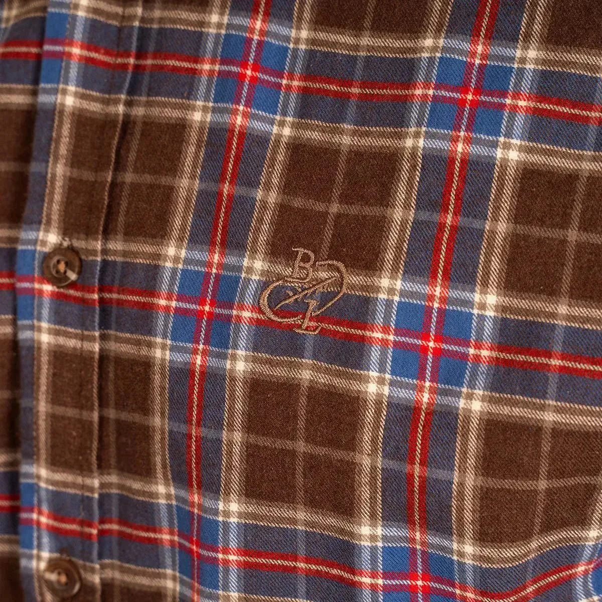 Chemise ml marron en flanelle à carreaux - Image 5