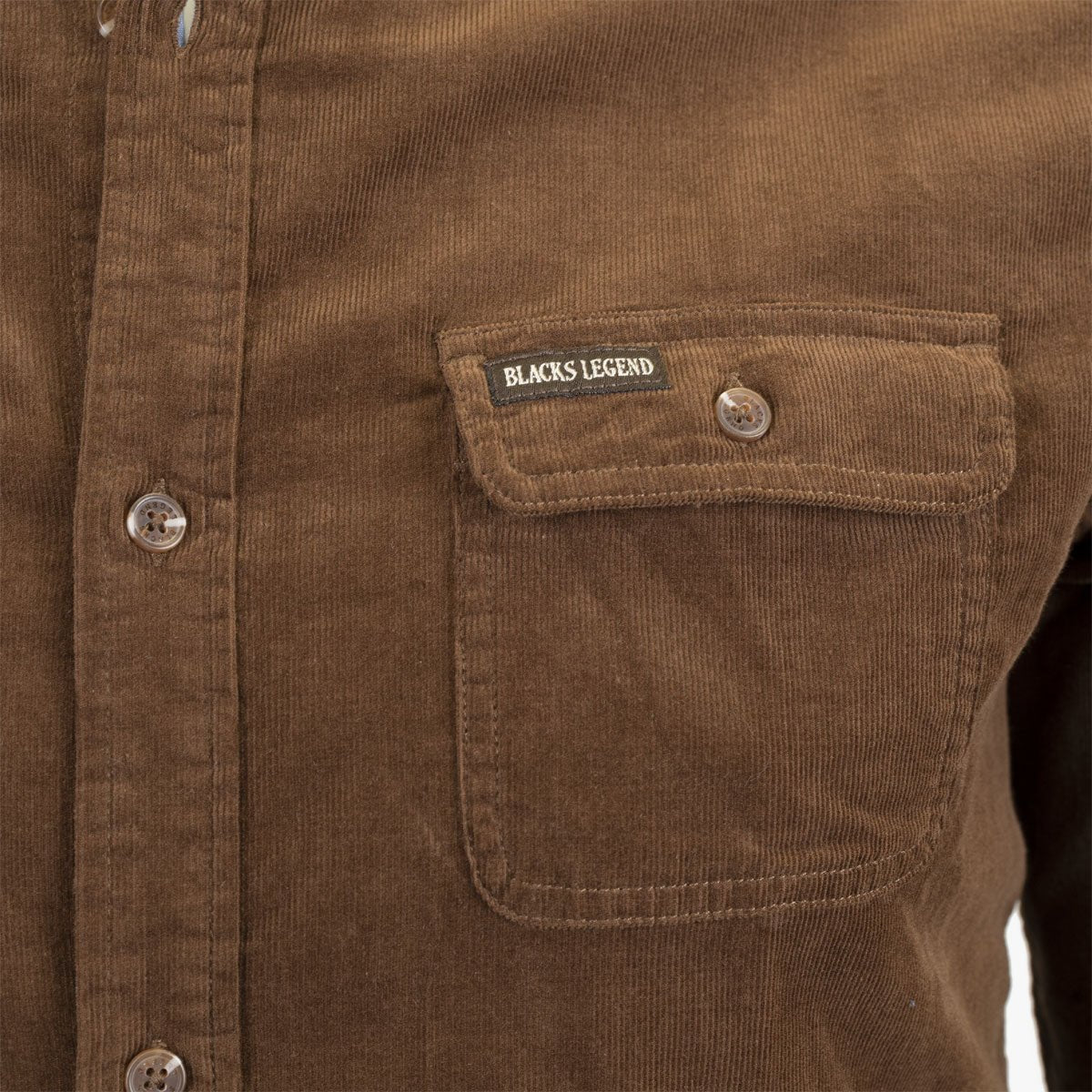 Chemise ml marron en velours - Image 3