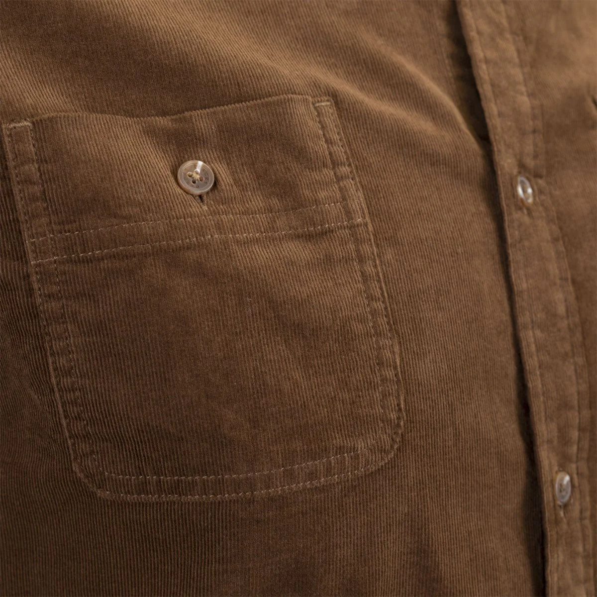 Chemise ml marron en velours - Image 4