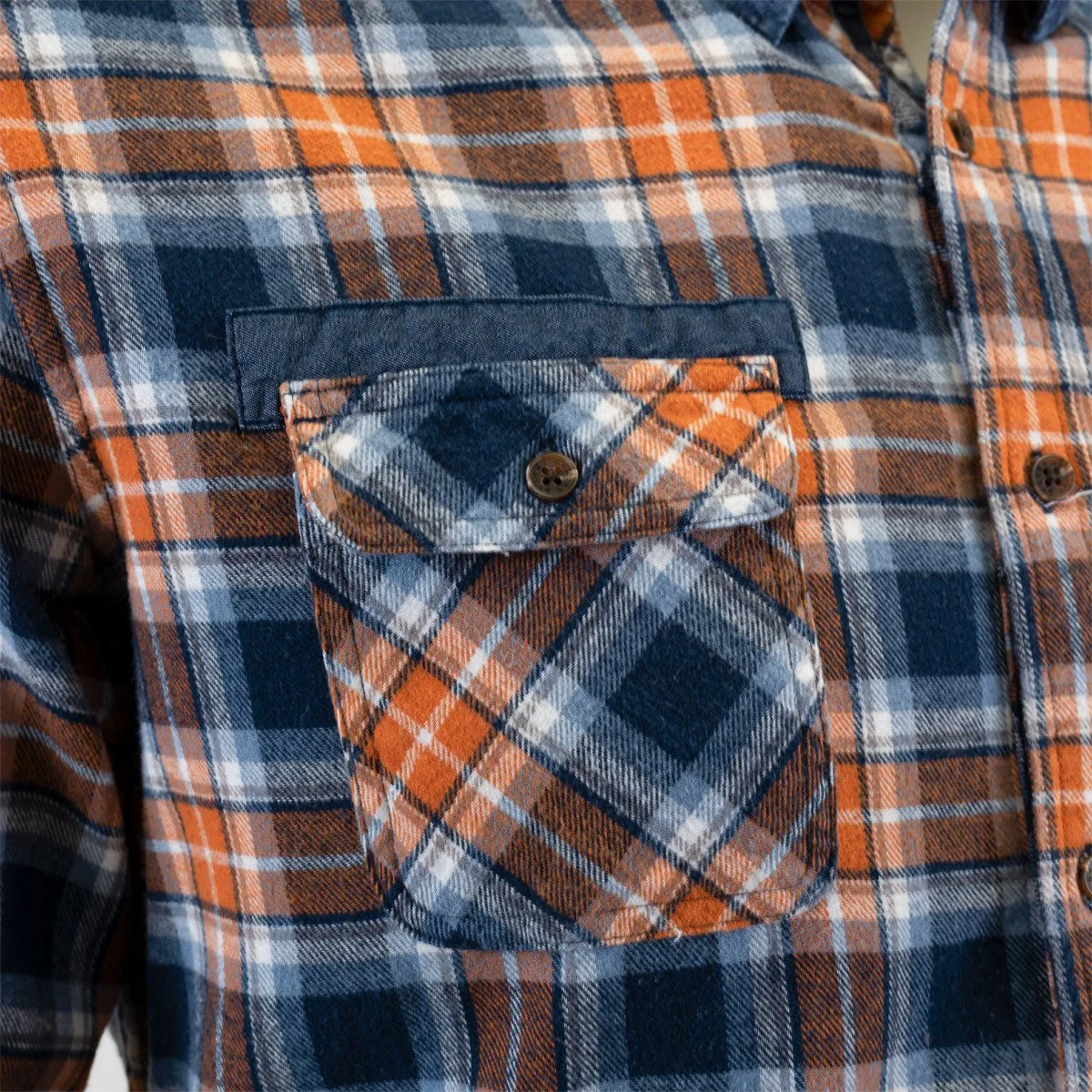 Chemise ml orange à carreaux - Image 3