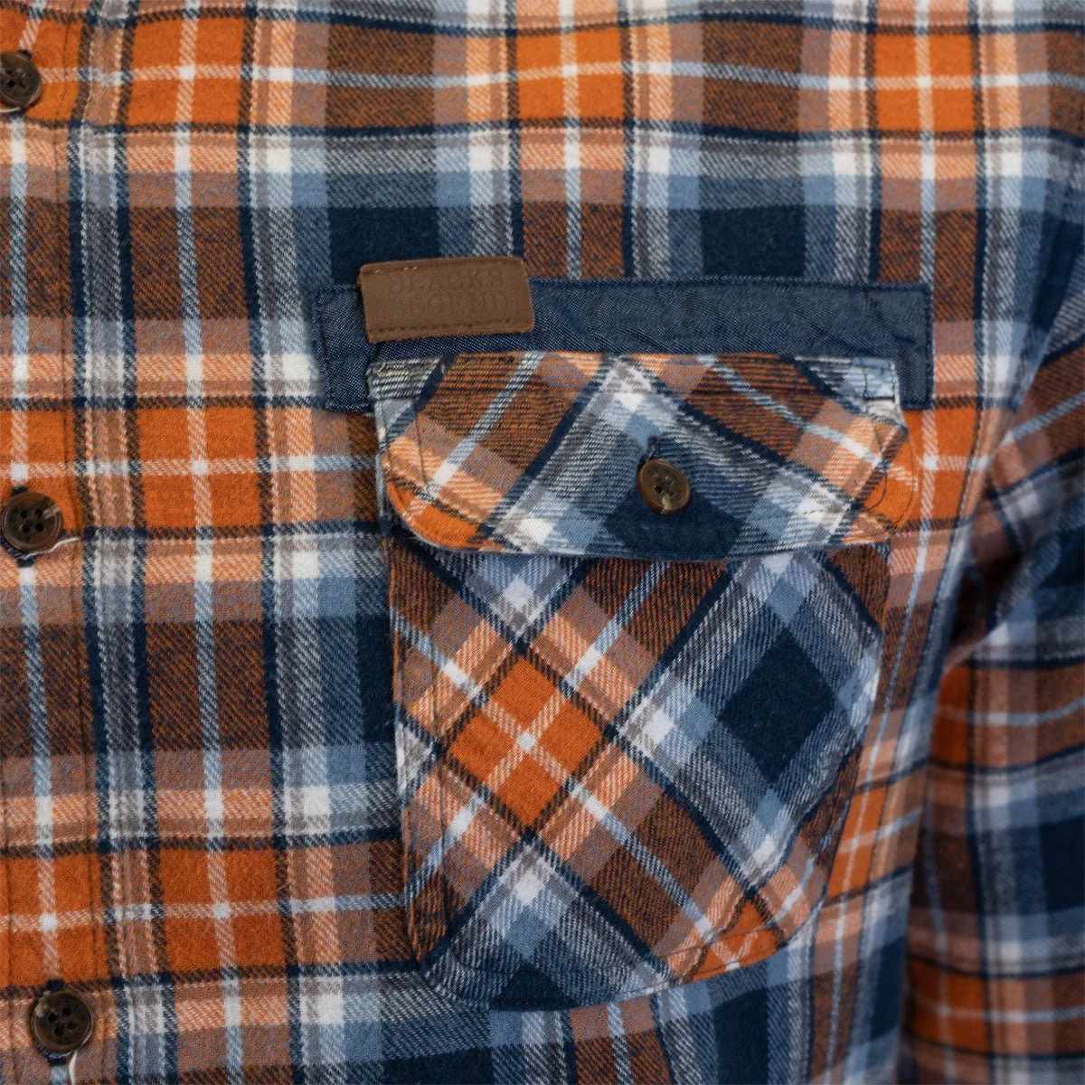 Chemise ml orange à carreaux - Image 4