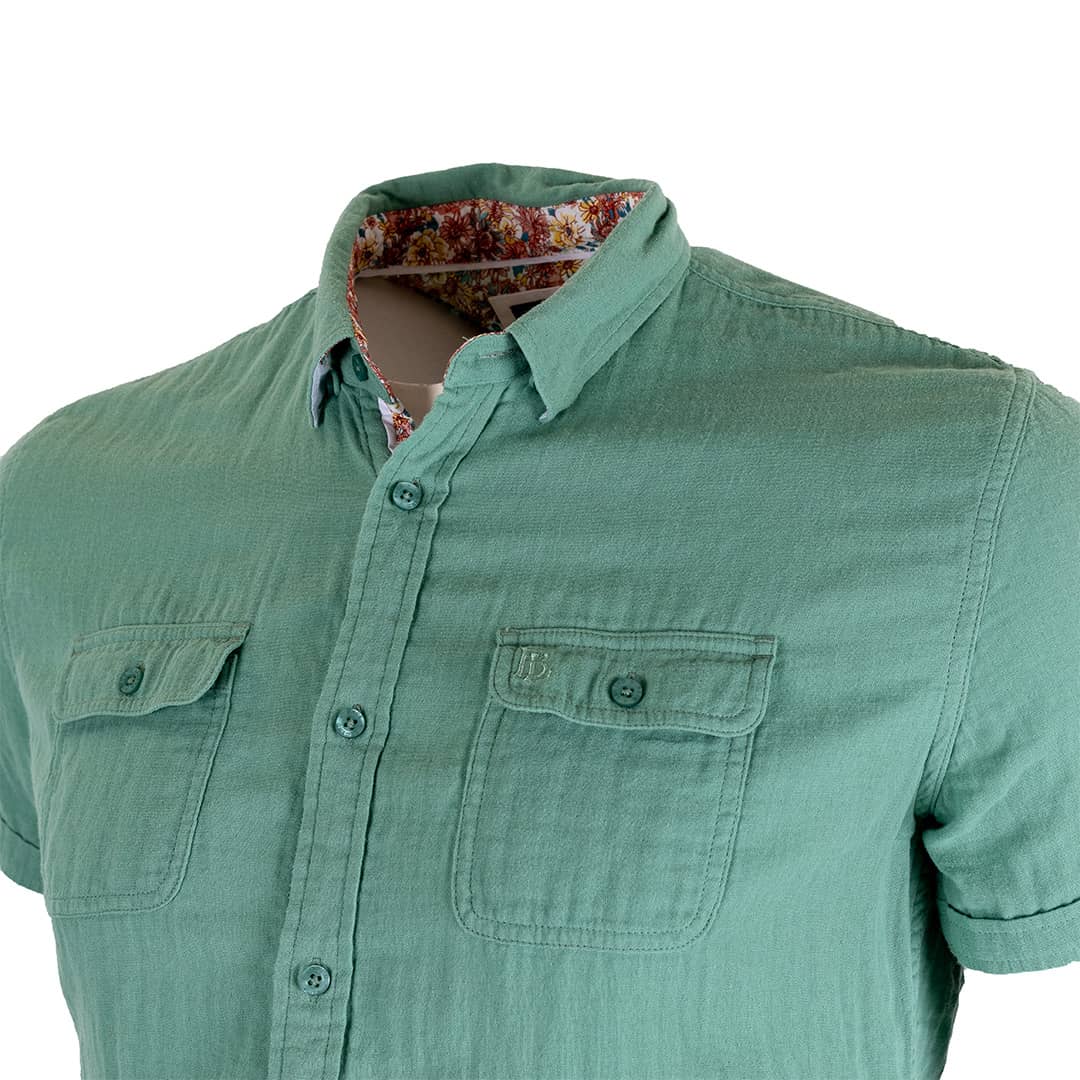 Chemise vert cactus 2 poches poitrine - Image 4