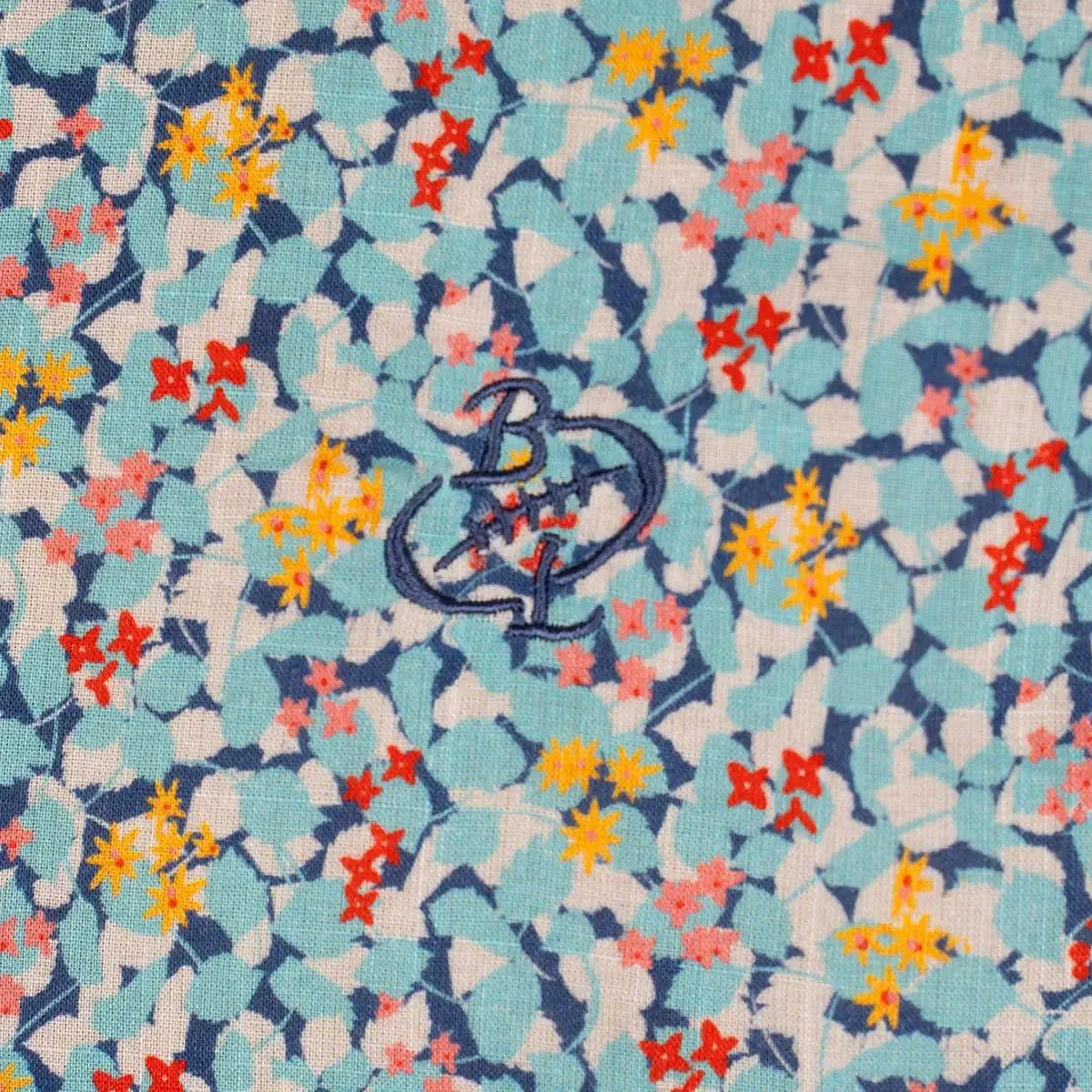 Chemisette fleurie turquoise - Image 3