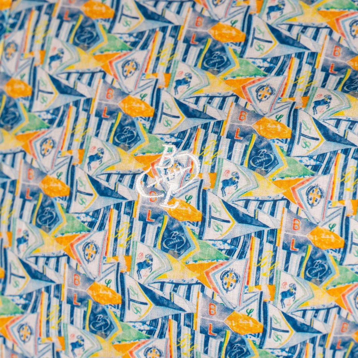 Chemisette mosaïque bleue - Image 4