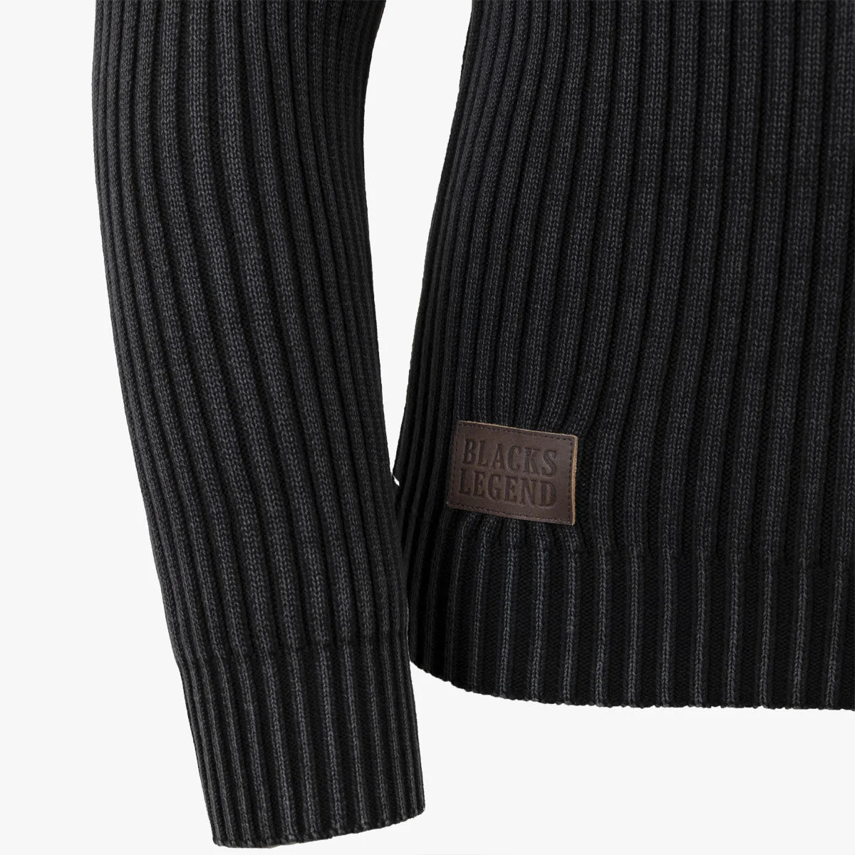 Gilet zippé noir - Image 3