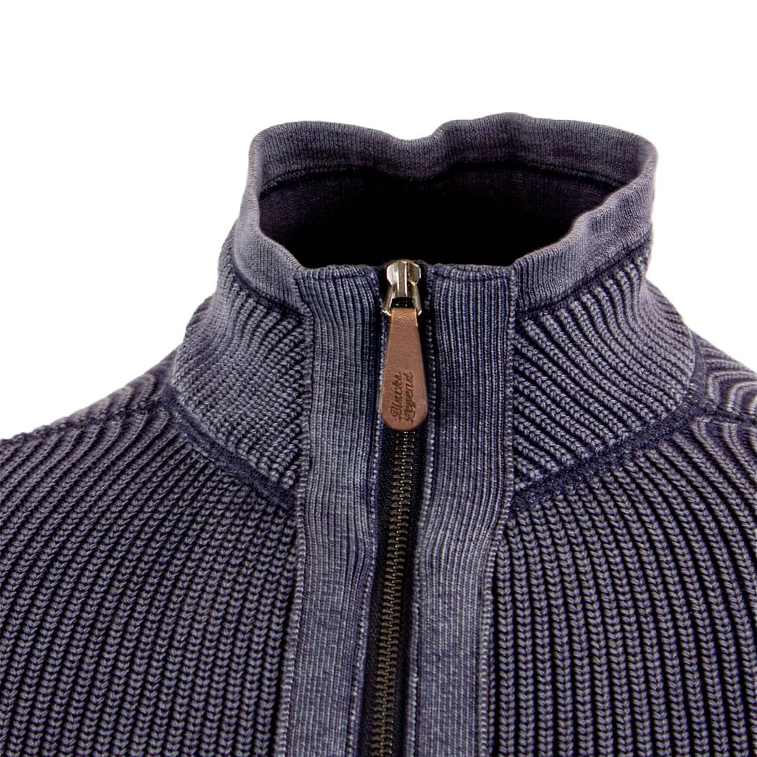 Gilet zippé bleu marine - Image 3