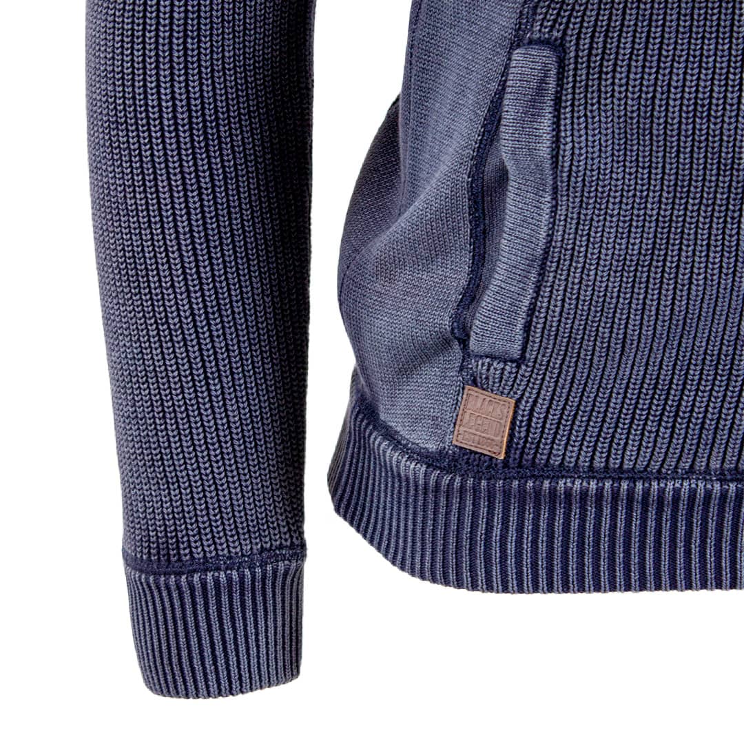 Gilet zippé bleu marine - Image 4